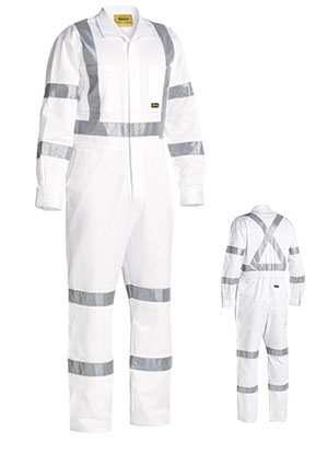BC6806T 3M Taped White Drill Coverall