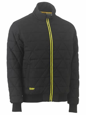 BJ6976 Quilted Bomber Jacket