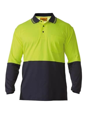 BK6234 2 Tone Hi Vis Polo Shirt - Long Sleeve